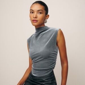 Reformation Velvet Lindy Top